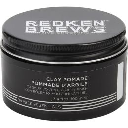 REDKEN by Redken (MEN) - BREWS CLAY POMADE MAXIMUM CONTROL 3.4 OZ