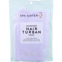 SPA ACCESSORIES by Spa Accessories (UNISEX) - SPA SISTER MICROFIBER HAIR TURBAN - LAVENDER