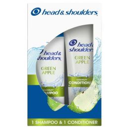 Head and Shoulders Paraben Free Green Apple Shampoo and Conditioner;  12.5oz + 10.9oz