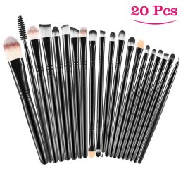 20 pcs Makeup Brushes Set Eye Shadows Face Foundation Brushes Cruelty-Free Synthetic Fiber Bristles