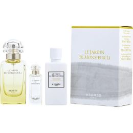 LE JARDIN DE MONSIEUR LI by Hermes EDT SPRAY 1.6 OZ & BODY LOTION 1.35 OZ & EDT 0.25 OZ MINI