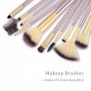 24pcs Makeup Brushes Set Powder Foundation Eyeshadow Eyeliner Lip Champagne