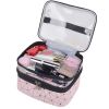 Double layer cosmetic storage bag (pink)