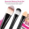 20 pcs Makeup Brushes Set Eye Shadows Face Foundation Brushes Cruelty-Free Synthetic Fiber Bristles