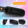 Electric Hair Straightener Brush Straightening Curler Brush Hot Comb 5 Temperature Adjustment 10S Fast Heating