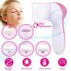 Facial Cleansing Brush Waterproof Face Spin Cleaning Brush with 5 Brush Heads Deep Cleansing Body Facial Brush