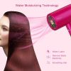 Water Ionic Hair Dryer, 1800W Blow Dryer with Magnetic Nozzle, 2 Speed and 3 Heat Settings, Powerful Low Noise Fast Drying Travel Hair Dryer for Home,