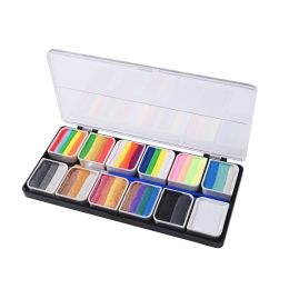 Rainbow Face Paint Multicolor Series Temporary Body Paint Art 144g/5.14oz Children Makeup Painting Pigment (Type: RT012B)